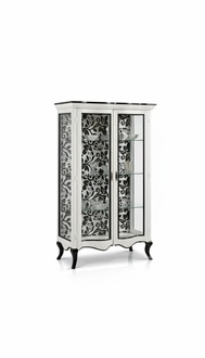 Luxus Holz Vitrine Anrichte Design Weiß Schränke Italienische Möbel
