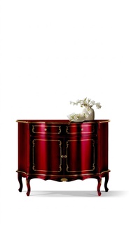 Luxus Italienische Holz Möbel Kommode Rot Buffet Schrank Wohnzimmer Möbel Neu