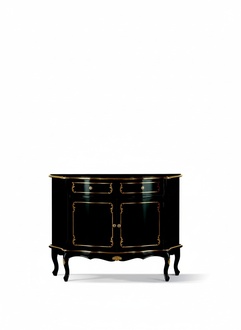 Luxus Italienische Holz Möbel Kommode Schwarz Luxus Buffet Schrank Wohnzimmer Kommoden