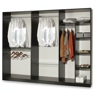 Luxus Kleider Schrank Designer Hochglanz Kleiderschränke Möbel Wohnen Holz Neu