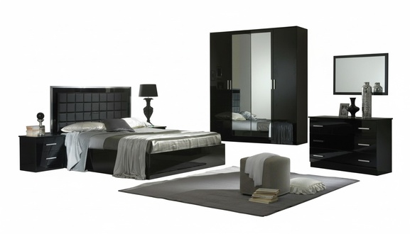 Luxus Kleider Schrank Designer Hochglanz Kleiderschränke Möbel Wohnen Holz Neu