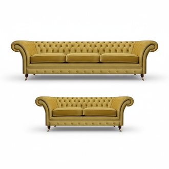 Luxus Komplett Sofas Dreisitzer mit Zweisitzer Couch Wohnzimmer Polstermöbel