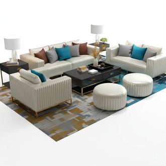 Luxus Leder Sofa Couch Polster Sitz Garnitur 321 Komplett Set Designer