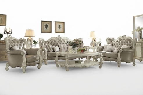Luxus Möbel Sofagarnitur Couch Sofa Polster 3+2+1 Sitzer mit Couchtisch Couchen