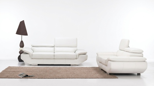 Luxus Möbel Sofagarnitur Couch Sofa Polster 3+2 Ledersofa Couch Set Garnitur