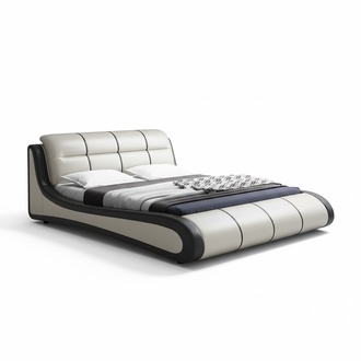 Luxus Polster Betten Textil Doppel Neu Schlafzimmer Design Bett Leder Ehe Hotel