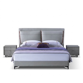 Luxus Schlafzimmer Bett Nachttisch 3 tlg. Set Design Betten Beistelltische Neu