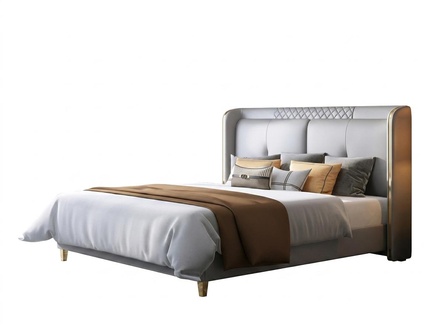 Luxus Schlafzimmer Bett Polster Design Doppel Hotel Ehe Luxus Betten 150/180x200