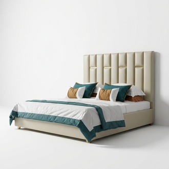 Luxus Schlafzimmer Doppelbett Bett 150/180x200cm Metall Neu Hotel Betten Leder