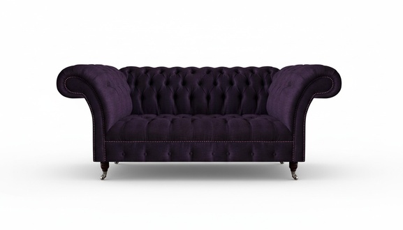 Luxus Sofa Dreisitze Lila Polstermöbel Wohnzimmer Couch Chesterfield Neu