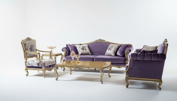 Luxus Sofagarnitur 3+2+1Sitzer Couchtisch Sofas Sessel Stoff Couch 4tlg.