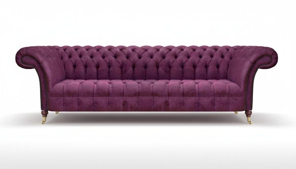 Luxus Textil Möbel Sofa Viersitzer Couch Einrichtung Polstermöbel Chesterfield