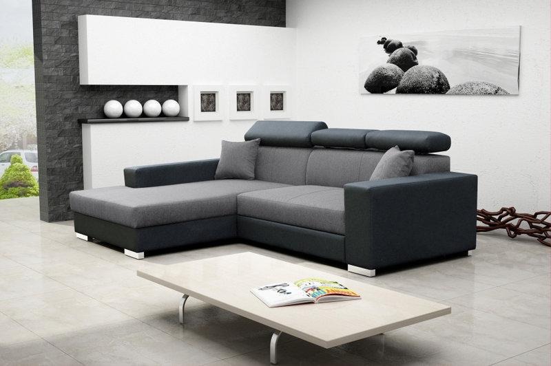 Sofa Schlafsofa Designer Sofa mit Bettfunktion + Bettkasten Ecksofa Couch NEU MEXICO DE LUX