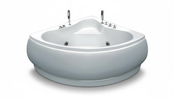 Massage Badewanne Whirlpool Spa Whirlwanne Hydromassagewanne 135x135 cm