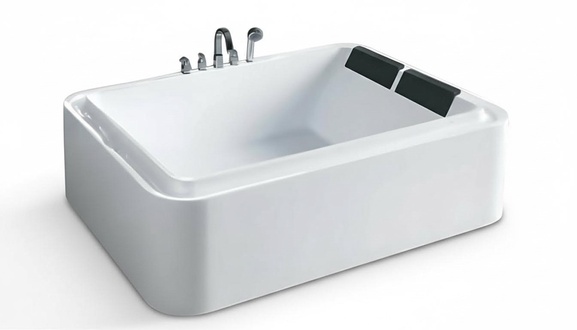 Massagewanne Hydromassagewanne Whirlpool Wellnesswanne Designwanne 180x110 cm