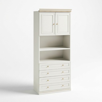 Massivholzschrank Schrank Garderobenschrank Hochschrank Kleiderschrank