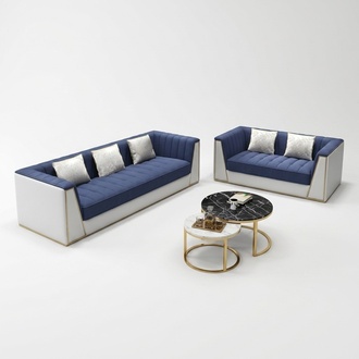 Medusa Couch Set Garnitur 3+2 Sofa Sofagarnituren Stoff Couchen Sitzmöbel