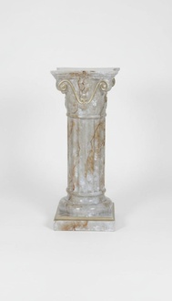 Medusa Säule Römische Säulen Marmor Skulptur Figur Deko Dekoration