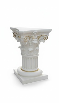 Medusa Säule Römische Säulen Marmor Skulptur Figur Deko Dekoration