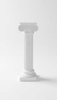 Medusa Säule Römische Säulen Marmor Skulptur Figur Deko Dekoration