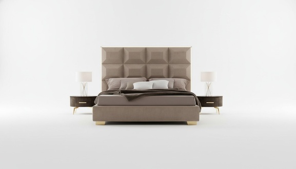 Modern Bett Luxus Betten Chesterfield Möbel Barock Hotel Textil Schlafzimmer