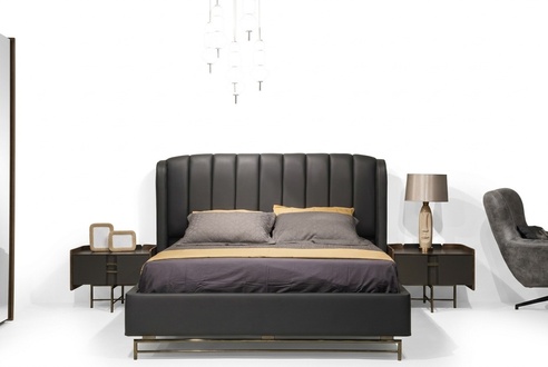 Modern Schlafzimmer Set Bett + 2x Nachttische Design Möbel 3 tlg. Neu