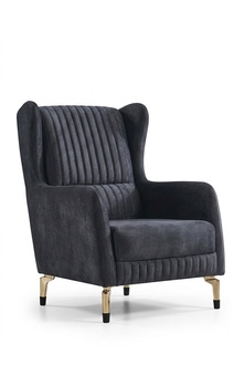 Modern Sitz Schwarz Sessel Wohnzimmer Design Polstermöbel Luxus Design