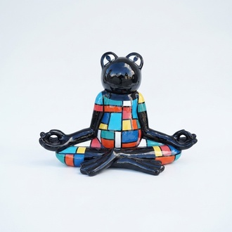 Modern Skulptur Frosch aus Kunststoff Dekorative Figur Garten 55cm Statuen