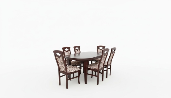 Moderne 7tlg. Esszimmer Garnitur Set Klassischer Tisch 6x Stühle Stuhl Gruppen