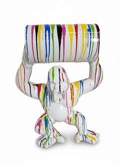 Moderne Dekoration Haus Garten Deko Statue Skulptur Abstrakt Gorilla