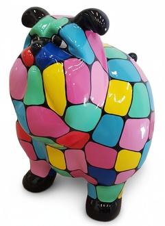 Moderne Dekoration Haus Garten Deko Figur Statue Skulptur Abstrakt Hund