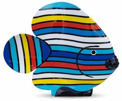 Moderne Dekoration Haus Garten Deko Figur Statue Skulptur Abstrakt Fisch