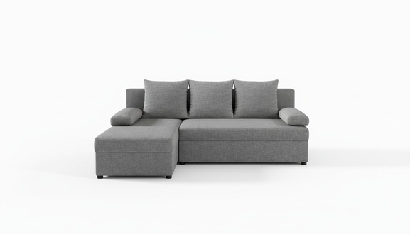 Moderne Schlafsofa Couch Polster Sitz Garnitur L Form Textil Stoff Sofas