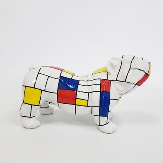 Moderne Skulptur Dekoration Abstrakte Figur Statuen Deko Hund Neu 55 cm