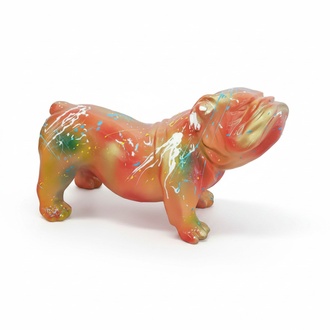 Moderne Skulptur Dekoration Abstrakte Figur Statuen Deko Statue Hunde Neu 55 cm