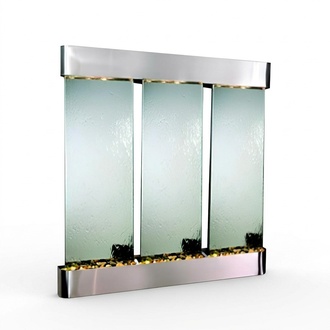 Moderne Trennwand Wasser Wände LED Wasserwand Beleuchtete Wand Säulen 168*117cm