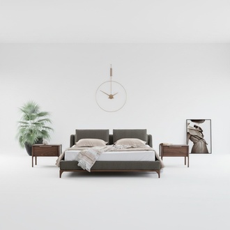 Modernen Designen Schlafzimmer Set 3tlg Bett 2x Nachttisch 180x200