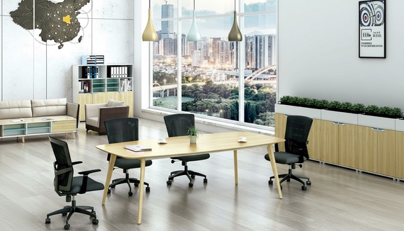 Moderner Büro Konferenztisch Tische Holz Design Möbel Besprechungs Tisch neu
