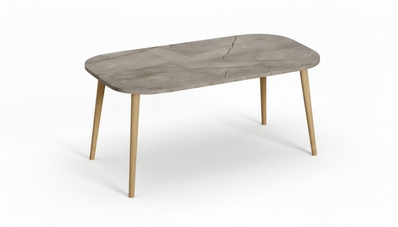 Moderner grauer Couchtisch aus Holz