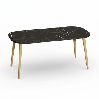 Moderner schwarzer Couchtisch aus Holz