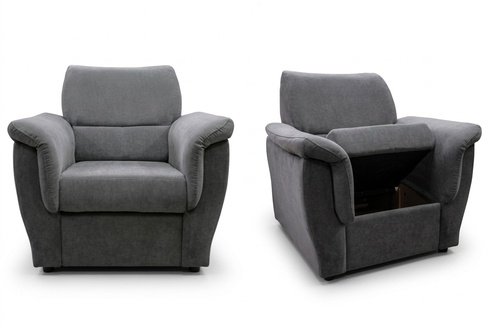 Moderner Sessel Fernseh Sofa 1 Sitzer Couch Designer Textil Sofas Polster Neu