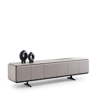 Moderner TV-Ständer aus Holz in Beige für eleganten Wohnstil