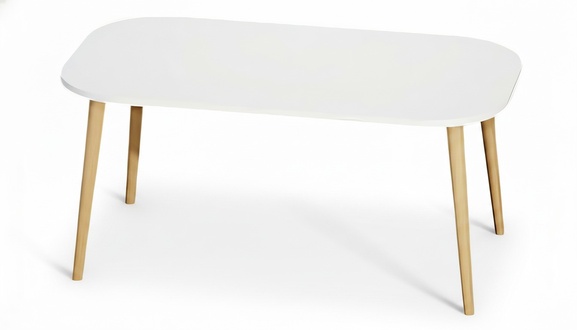 Moderner weißer Couchtisch aus Holz