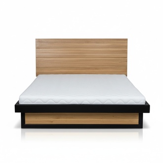 Modernes Bett Echtes Holz 140x200cm Design Betten Bettgestell Eiche Stil Neu