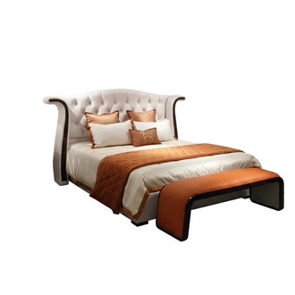 Modernes Design Bett 180x200 Samt Hotel Metall Betten Doppel Ehe Schlaf Zimmer