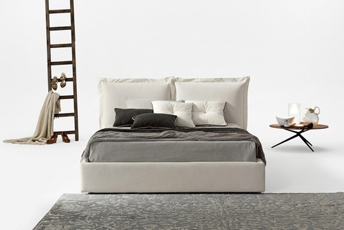 Modernes Design Hotel Bett XXL Betten Luxus Stil Doppel Textil 180x200cm Stoff