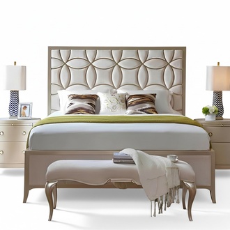 Modernes Designer Holz Bett Edles Polster Möbel Doppel Betten Neu Schlafzimmer