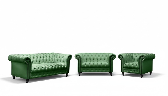 Modernes Designer Set 31 Sitzer Chesterfield Sofas Wohnzimmer Set Luxus
