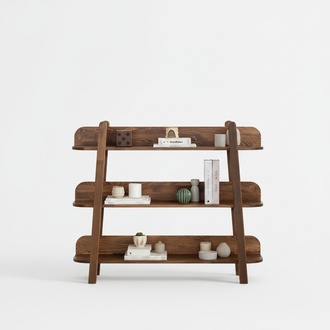 Modernes Dunkelbraunes Bücherregal Designer Regale Holz Ablagenregale