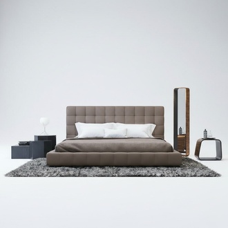 Modernes Gestell Luxus Schlaf Zimmer Bett Hotel Design Leder Doppel